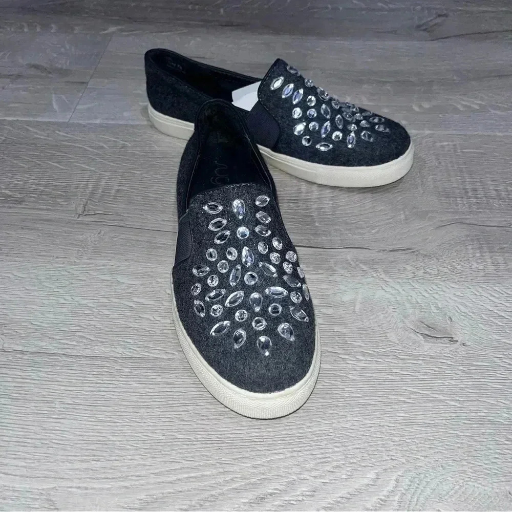 SUGAR SLIP ONS WITH EMBELLISHMENTS ON TOP